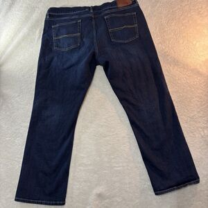 Jos A Bank Reserve Jeans Mens 40x30 Blue Denim Straight Leg Traditional Fit Dark